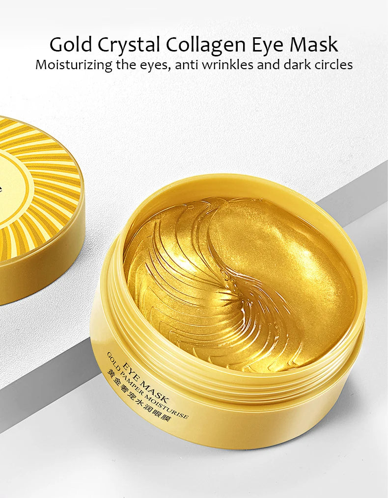 BIOAQUA Collagen Eye Gel Patches – 60pcs for Dark Circles & Firming