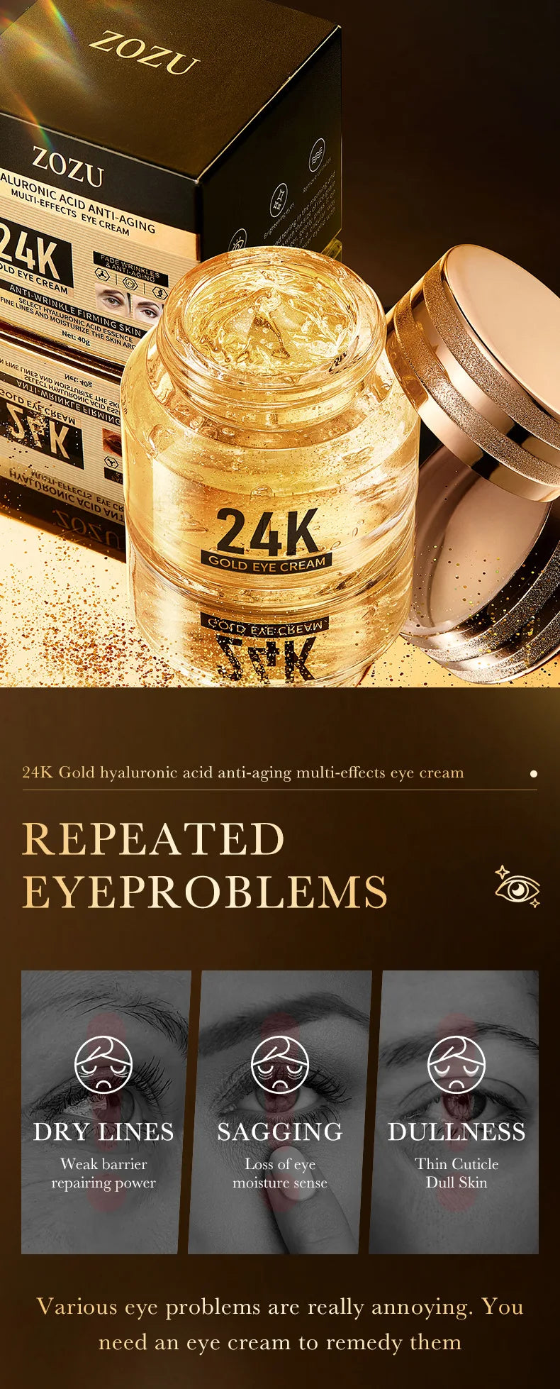Gold Hyaluronic acid